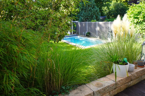 Pool-Ansicht von Terrasse