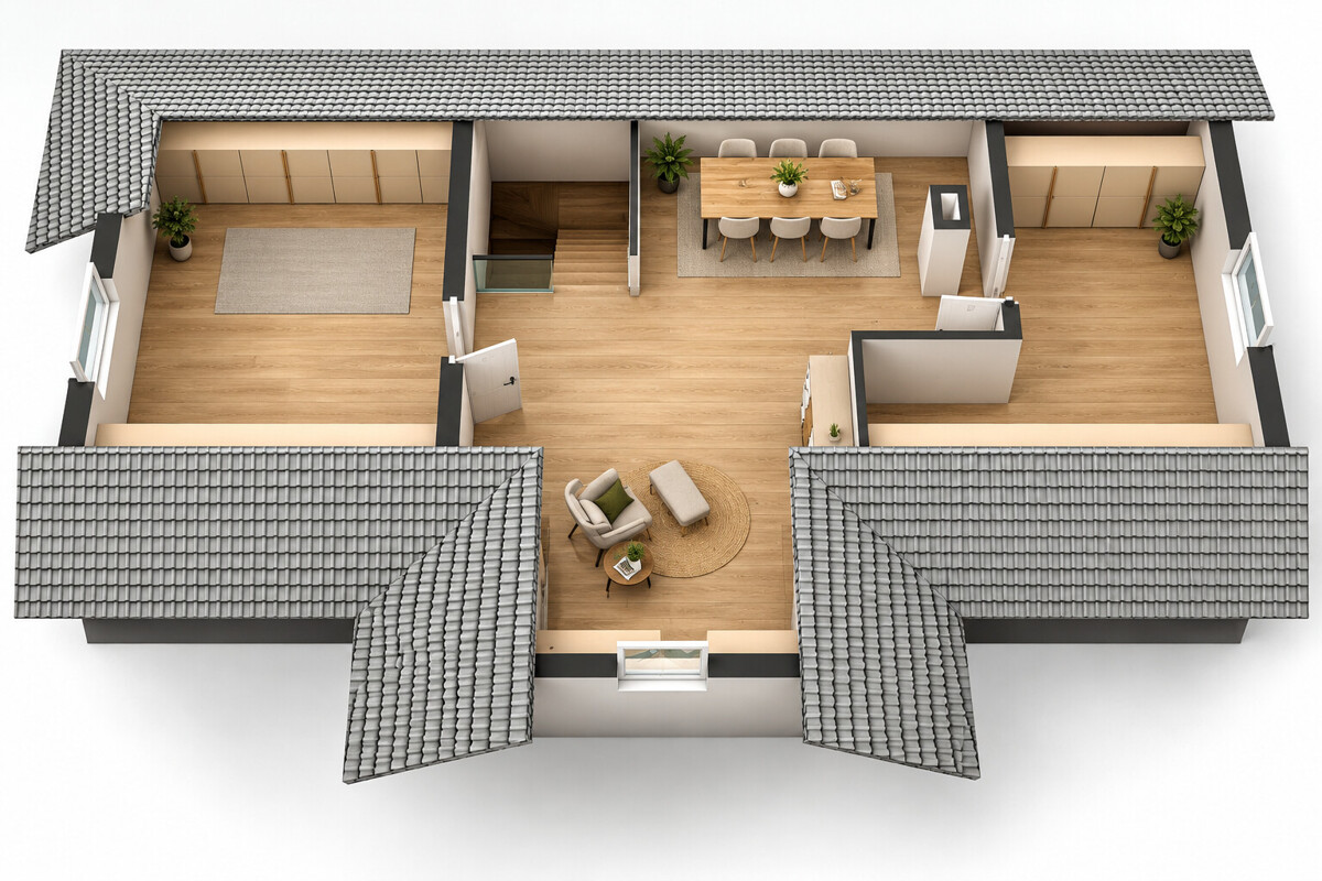 3D Grundriss - Dachgeschoss