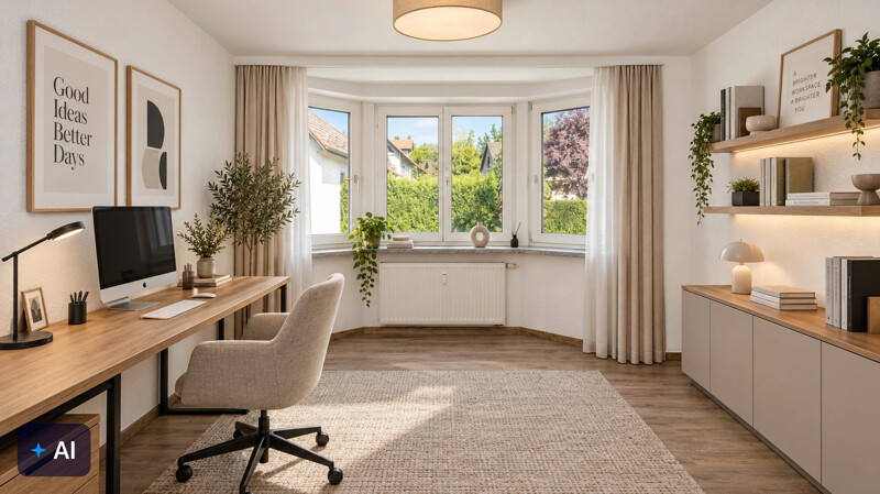 Arbeitszimmer - Obergeschoss (Visualisiert)