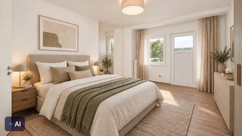 Schlafzimmer - Obergeschoss (Visualisiert)