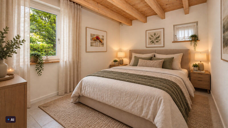 Schlafzimmer - Erdgeschoss - (KI)