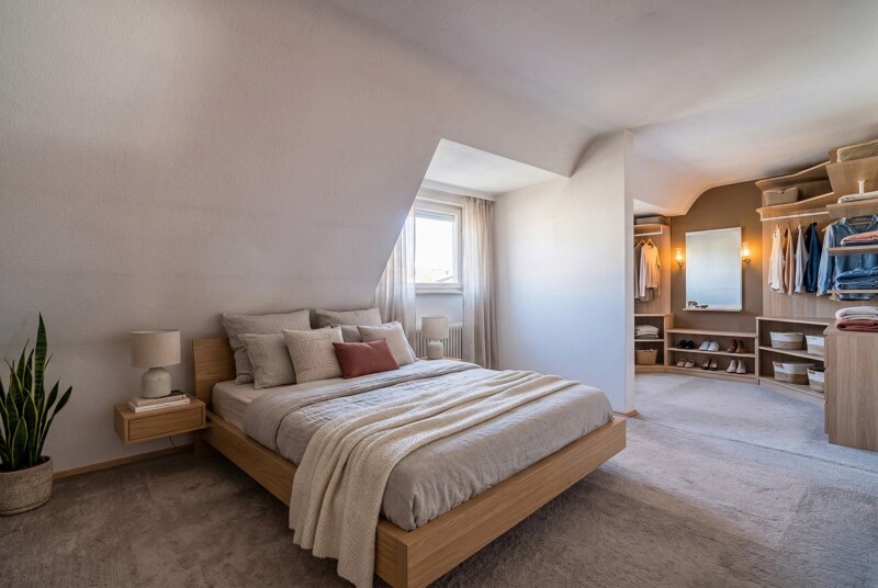 Schlafzimmer (Visualisierung) - Dachgeschoss