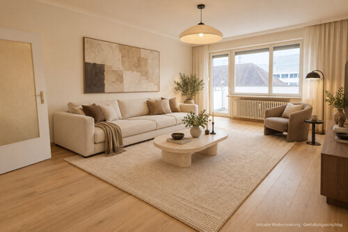 Virtuell modernisiertes Wohnzimmer-4