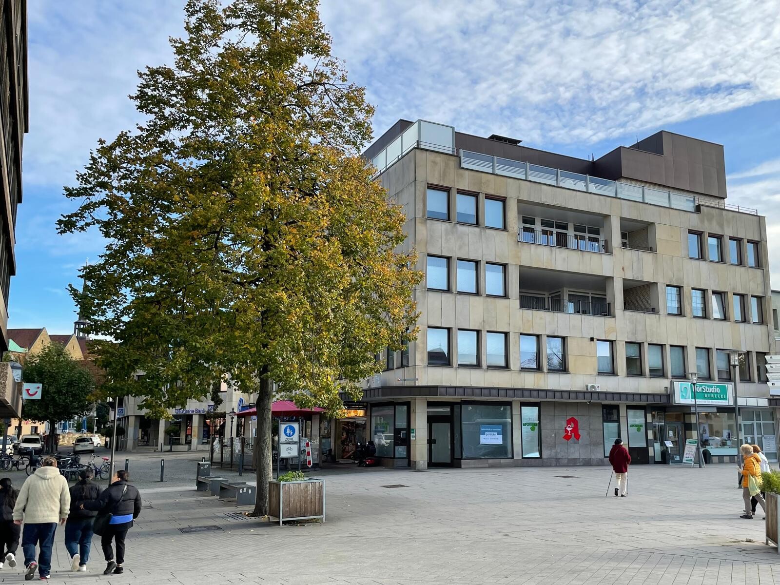 Geschäftshaus in der Mindener Fußgängerzone