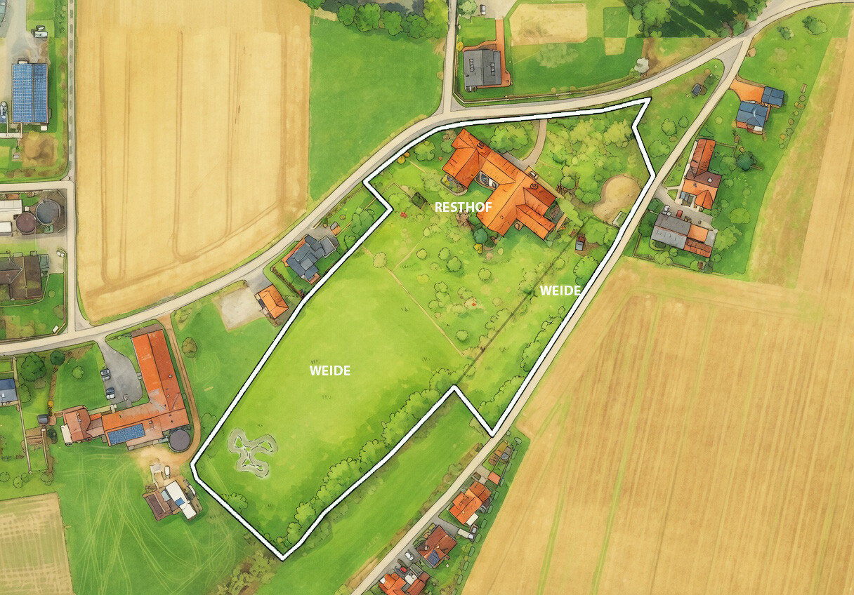 Pferdelieber aufgepasst - Hofstelle mit 2,4 ha Grundstück und Weideflächen in Minden-Aminghausen
