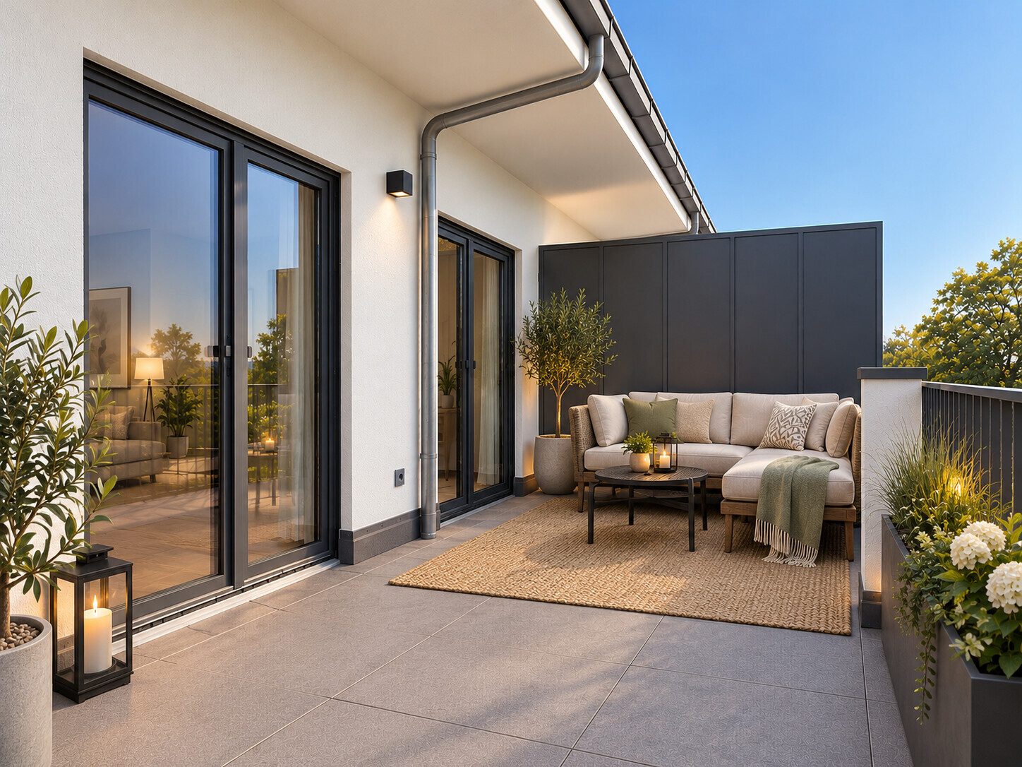 Barrierefreie Neubau-Penthauswohnung mit großzügiger Dachterrasse in Hille-Ort