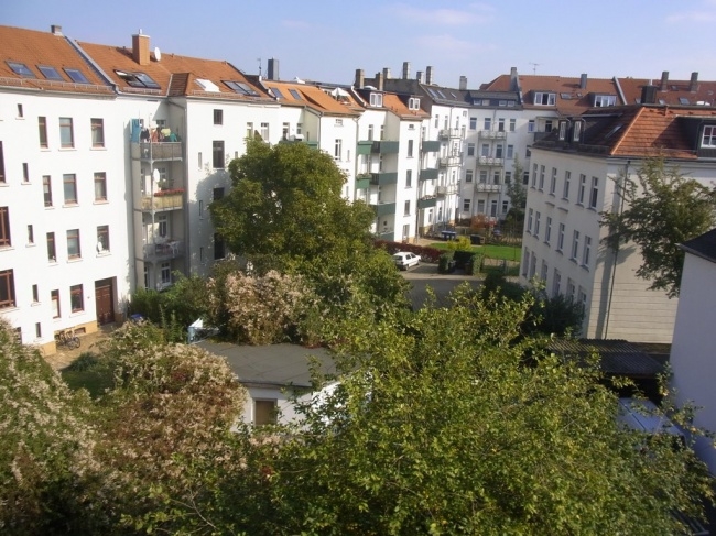 Blick vom Balkon
