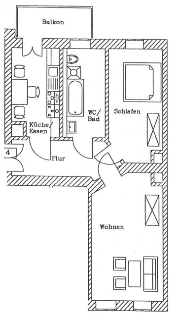 Grundriss 1 OG links WE 04