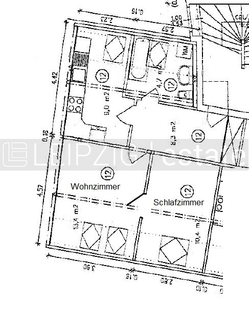 Bemaßter Grundriss