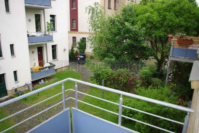 Blick vom Balkon