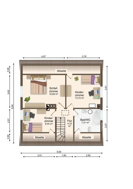 Grundriss Dachgeschoss