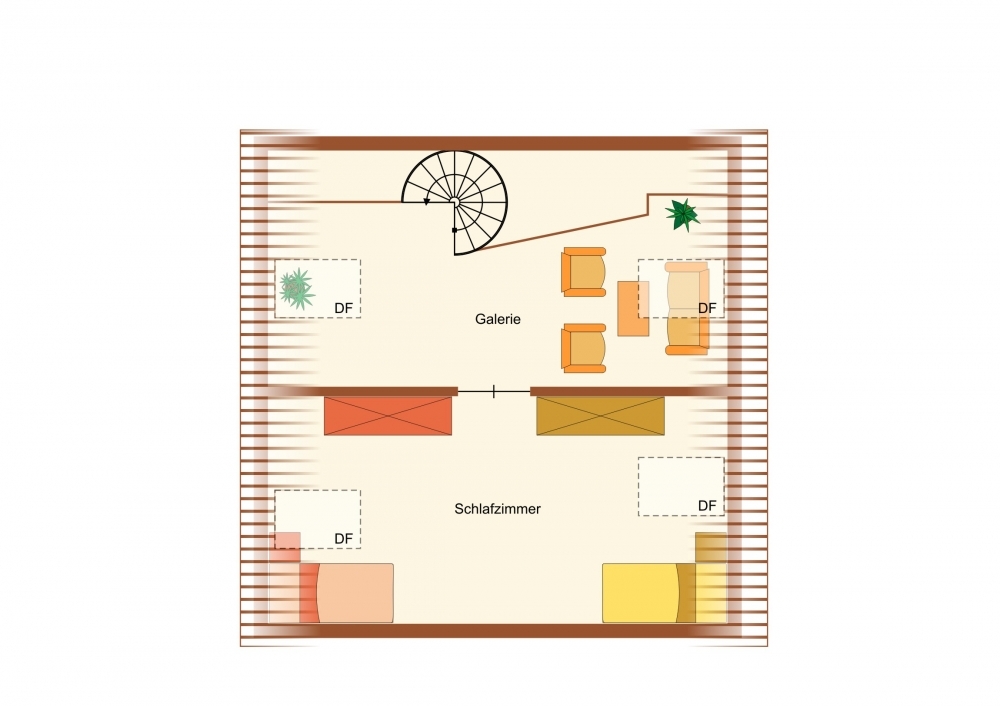 Grundriss obere Ebene