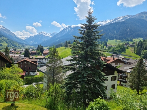 traumhafte Aussicht zum  Silvretta Gletscher