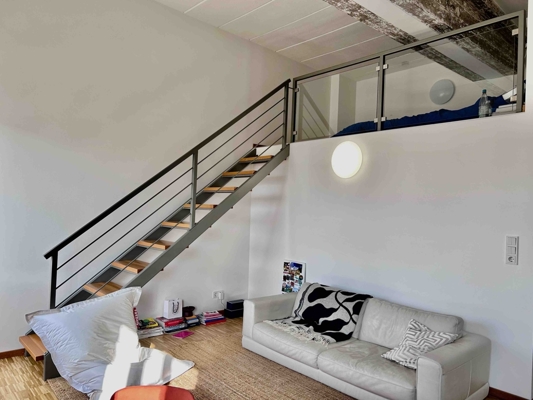 Treppe zum Schlafplatz