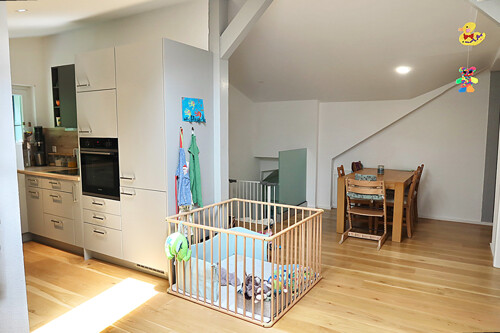 Küche und Essbereich