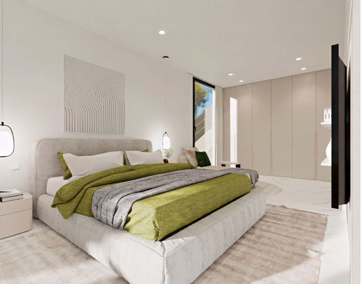 Elegantes Schlafzimmer Design