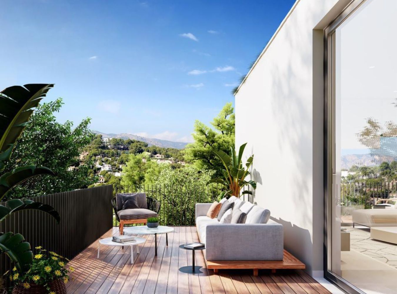 Terrasse mit Panoramablick
