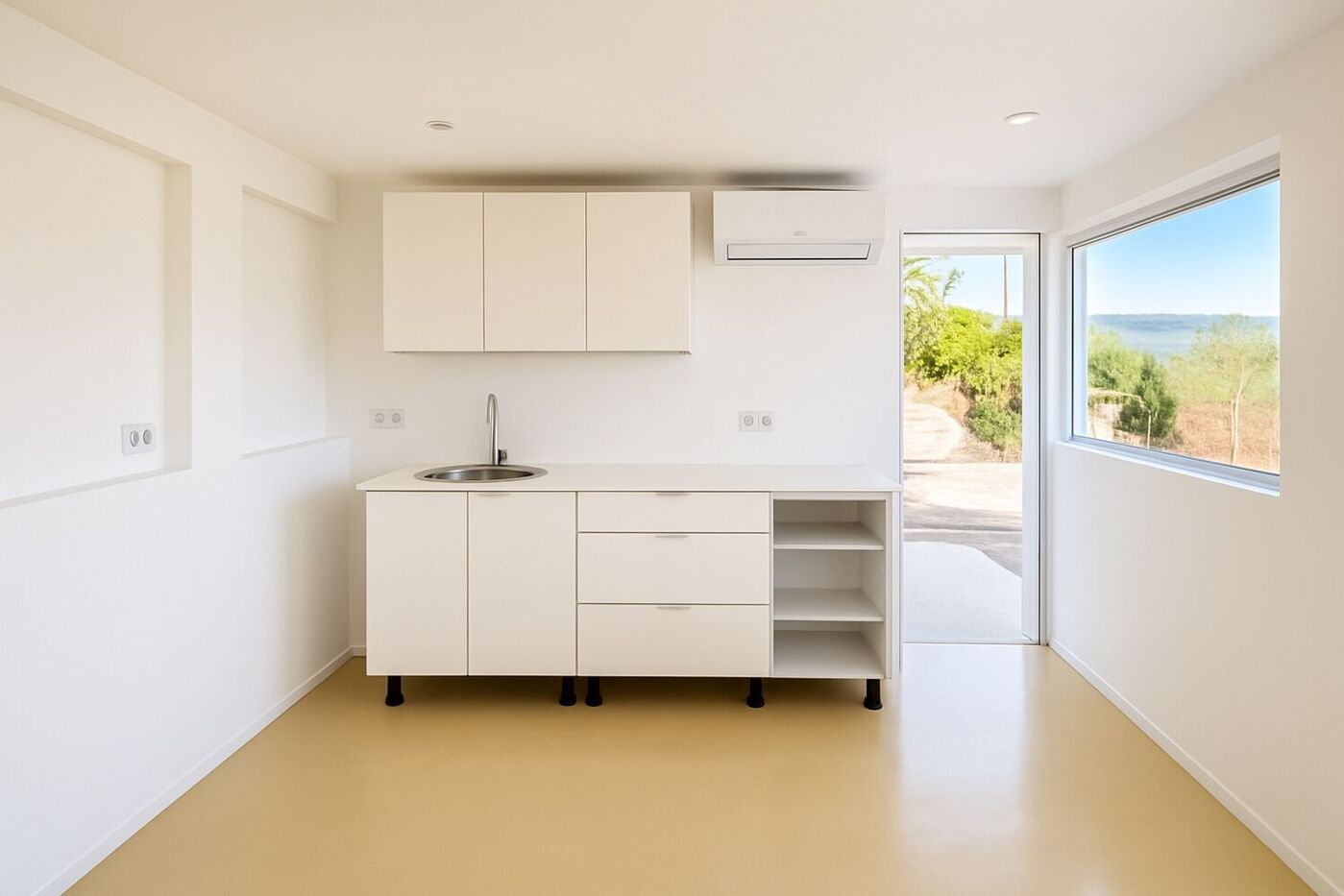 Moderne Küchenzeile im Haus