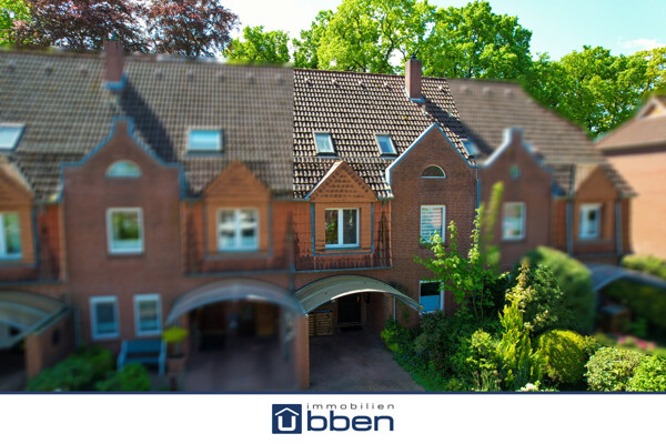 Blick auf das Reihenhaus