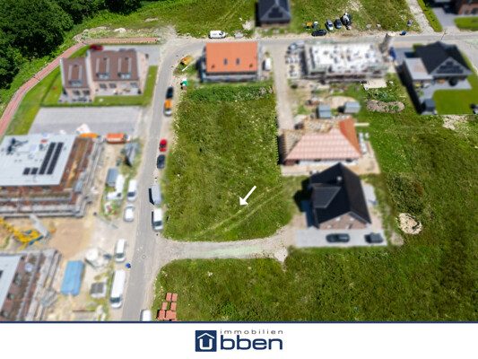 Blick auf das Grundstück