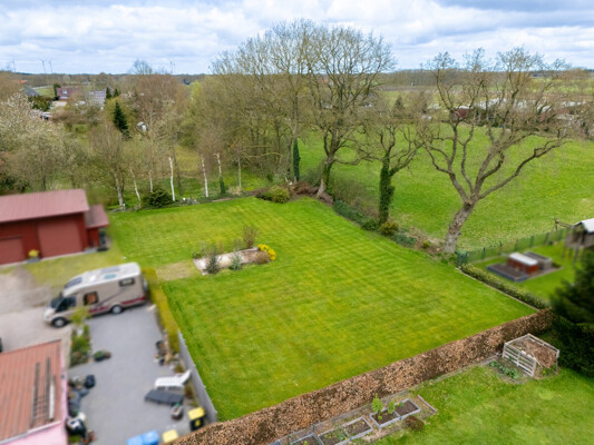 Blick auf das Grundstück