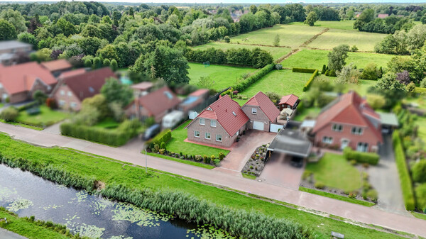 Blick auf das Grundstück