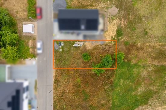 Luftansicht Flurstückmarkierung