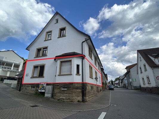 Westansicht, Lage der Whg. 