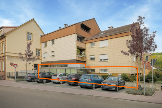 Straßenansicht, Einheit markiert