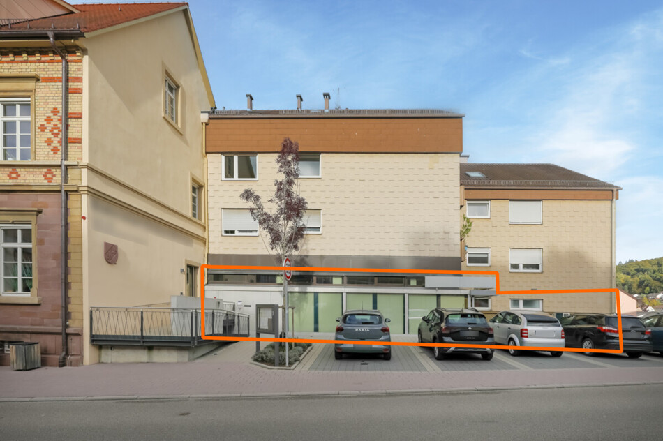 Straßenansicht, Einheit markiert