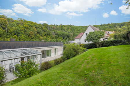 Rückansicht und Garten