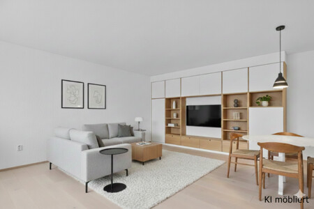 Wohnzimmer (KI-möbliert)