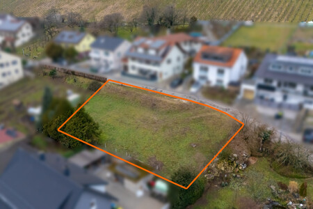 Luftansicht mit Markierung Flurstücke