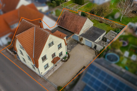 Luftansicht mit Markierung