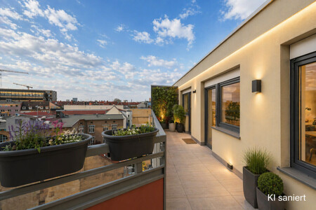Dachbalkon Ansicht 1 KI modernisiert