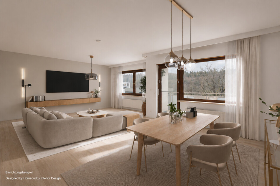 Wohnesszimmer Einrichtungsbeispiel