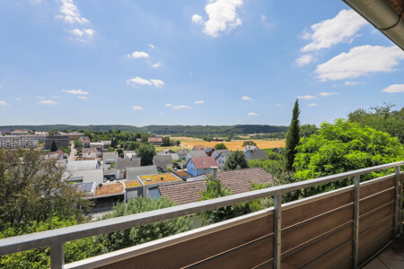 Aussicht vom Balkon