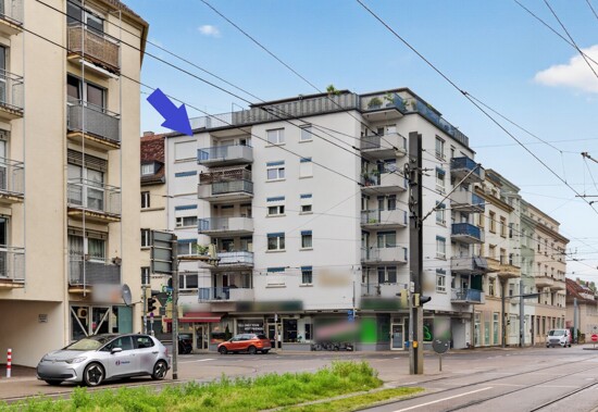 Hausfassade Eckansicht