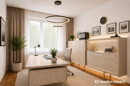 EG Arbeitszimmer KI modernisiert