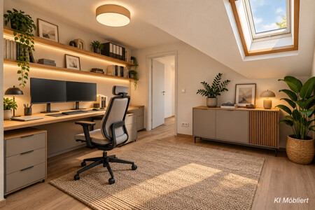 HomeOffice - digital möbliert (KI)