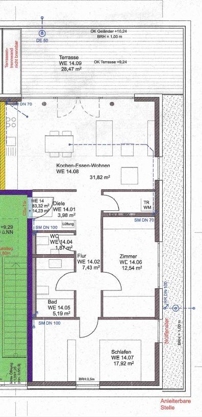 Penthouse mit Moselblick – großzügige 3-Zimmer-Wohnung mit Dachterrasse und Einbauküche - Foto 1
