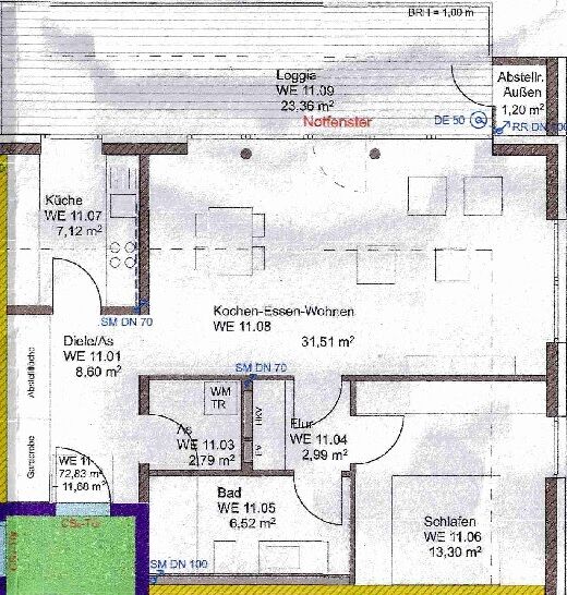 Wohnen mit Moselblick – gepflegte 2-ZKB-Wohnung im 2. Obergeschoss mit Terrasse - Photo 1