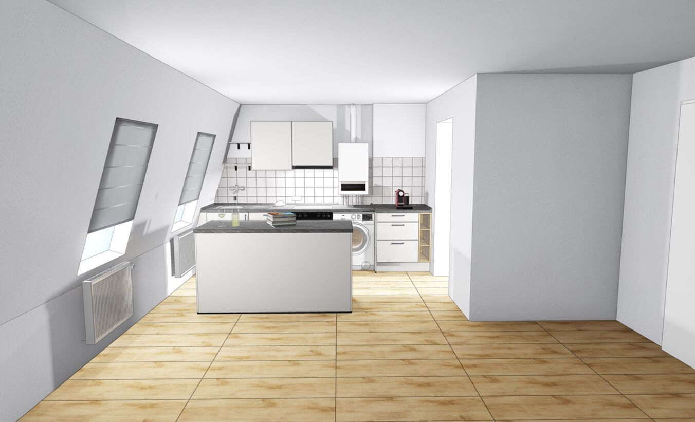 Charmante Dachgeschosswohnung mit 3 Zimmern, Wohnküche & Tageslichtbad - Photo 1