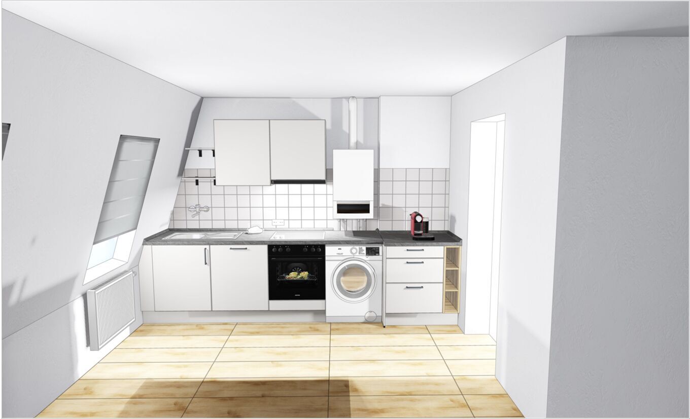 Charmante Dachgeschosswohnung mit 3 Zimmern, Wohnküche & Tageslichtbad - Photo 2