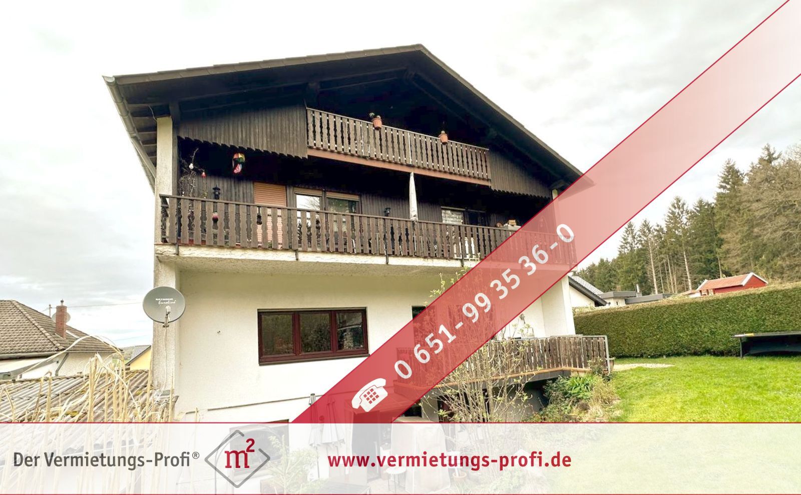 Traumhaft gelegene 3-Zimmer-Wohnung in Zerf mit Balkon und Gartenmitbenutzung - Photo 1
