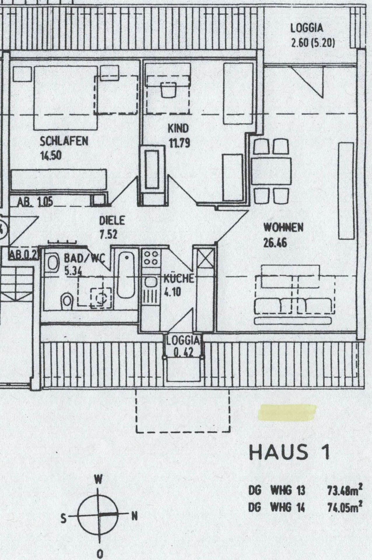 Grundriss Wohnung