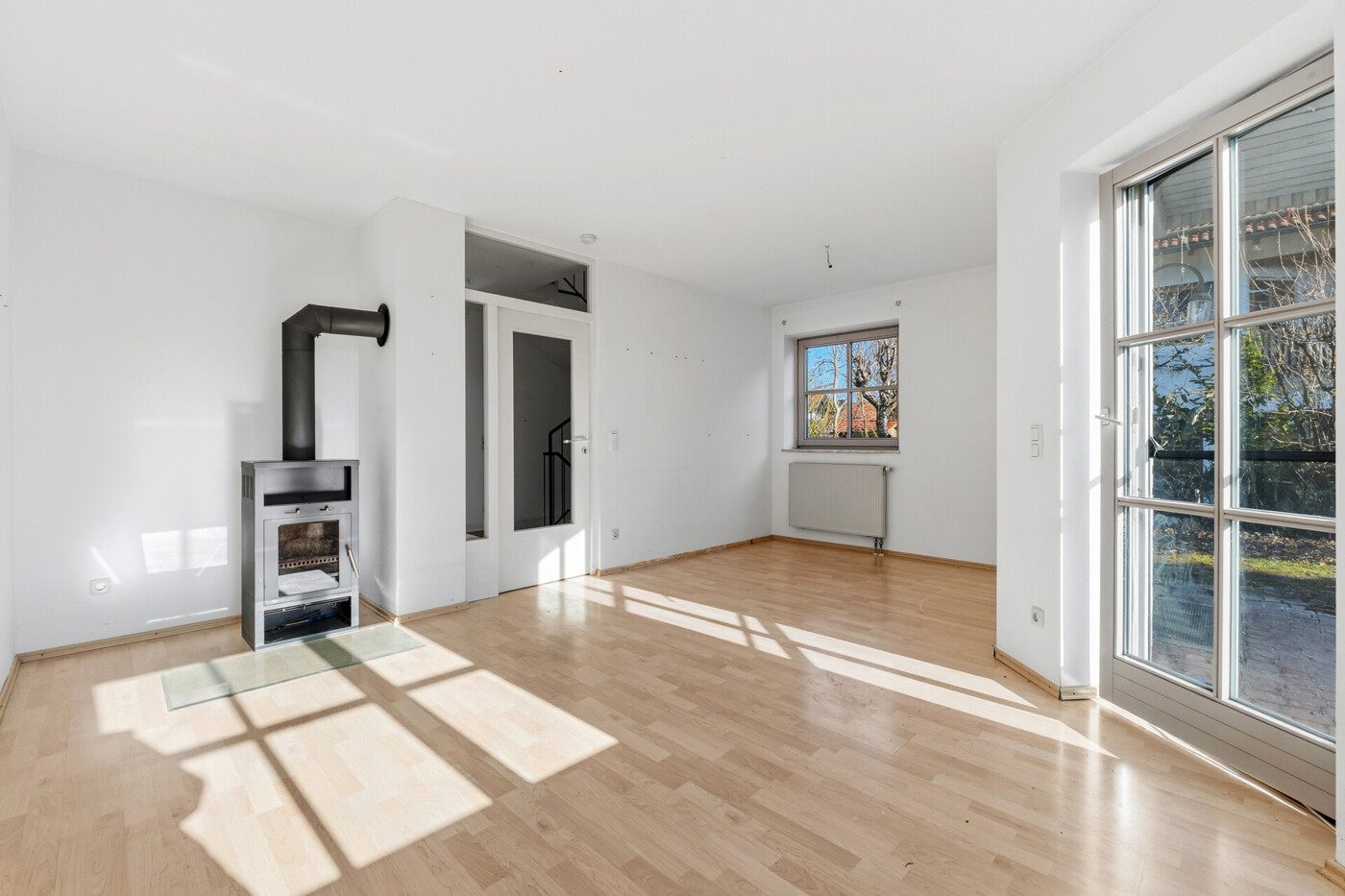 Wohnzimmer mit Schwedenofen