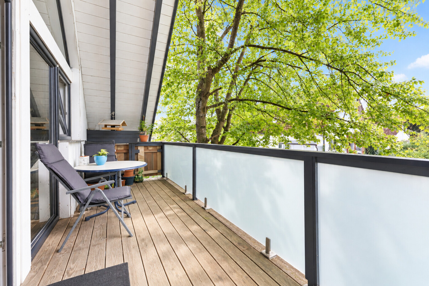 Balkon mit herrlichem Blick ins Grüne