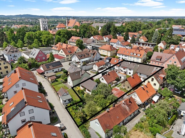 Ansicht I mit Bayertor markiert