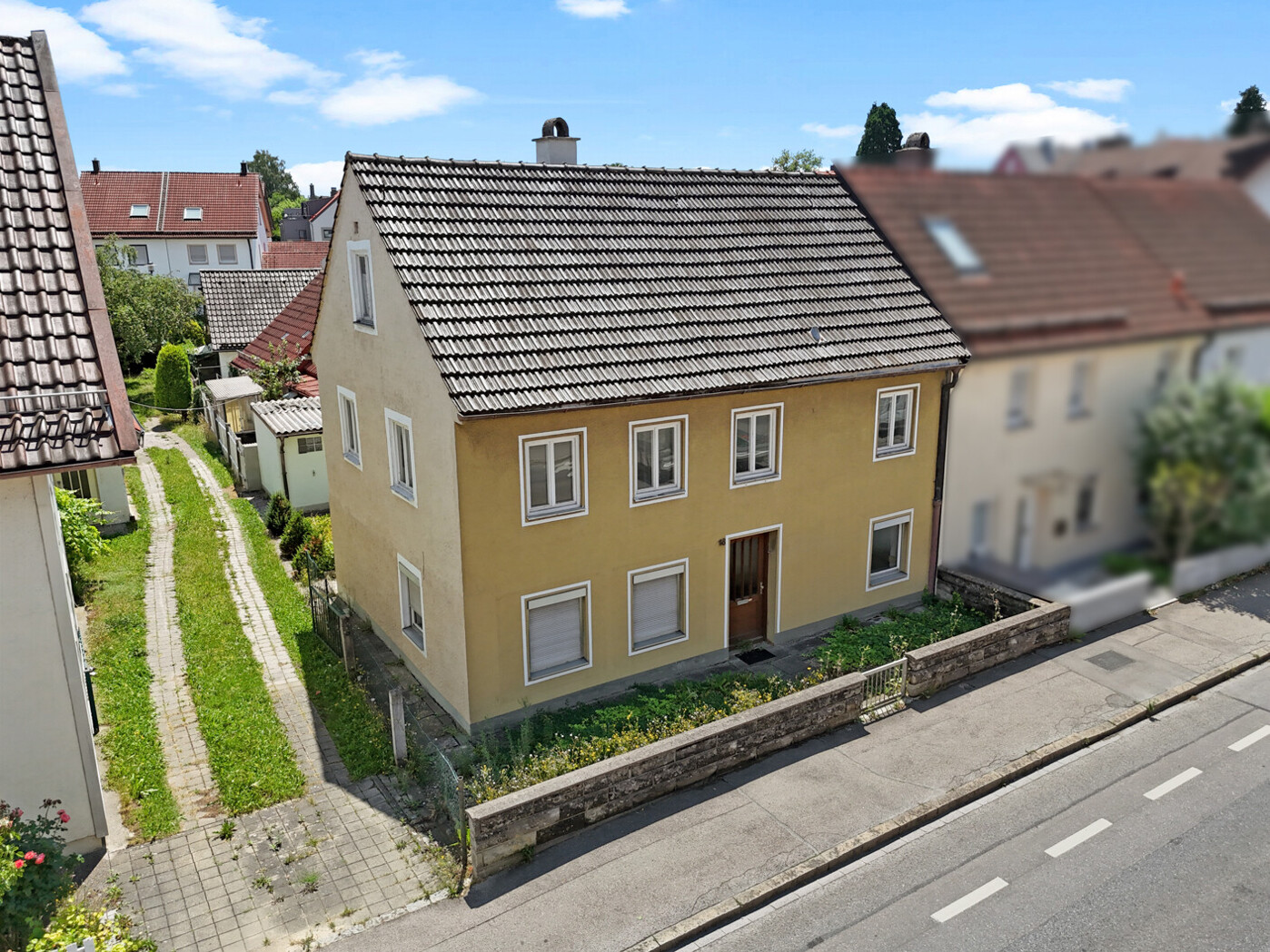 Haus Nr. 18 a + b, Nordansicht